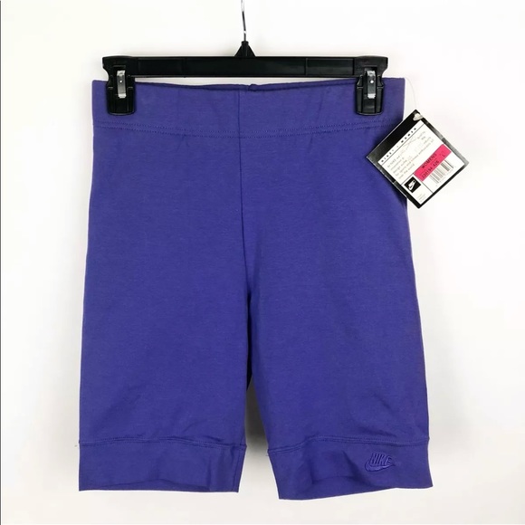 nike purple biker shorts